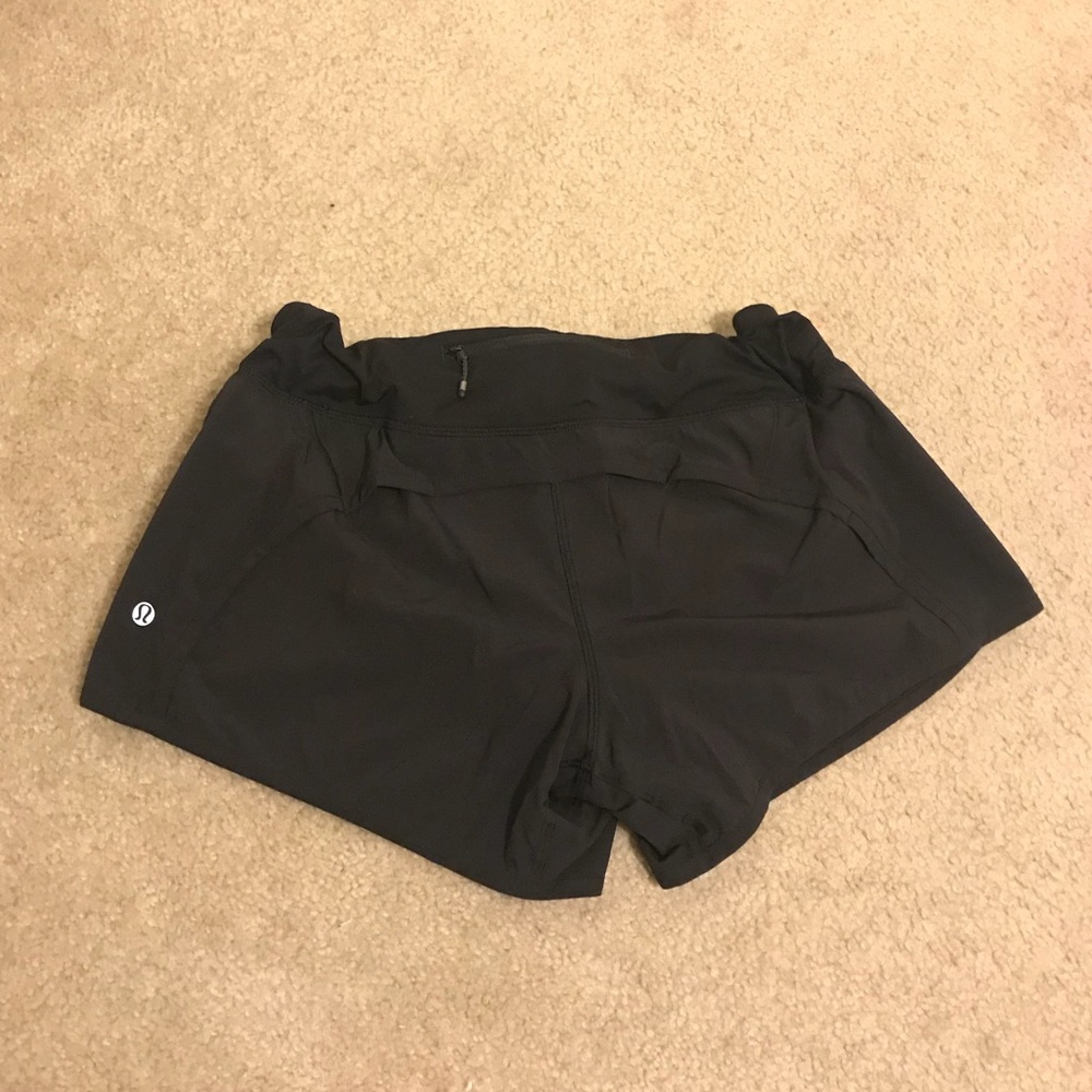🍋 Lululemon Speed Shorts Size 8 BLACK